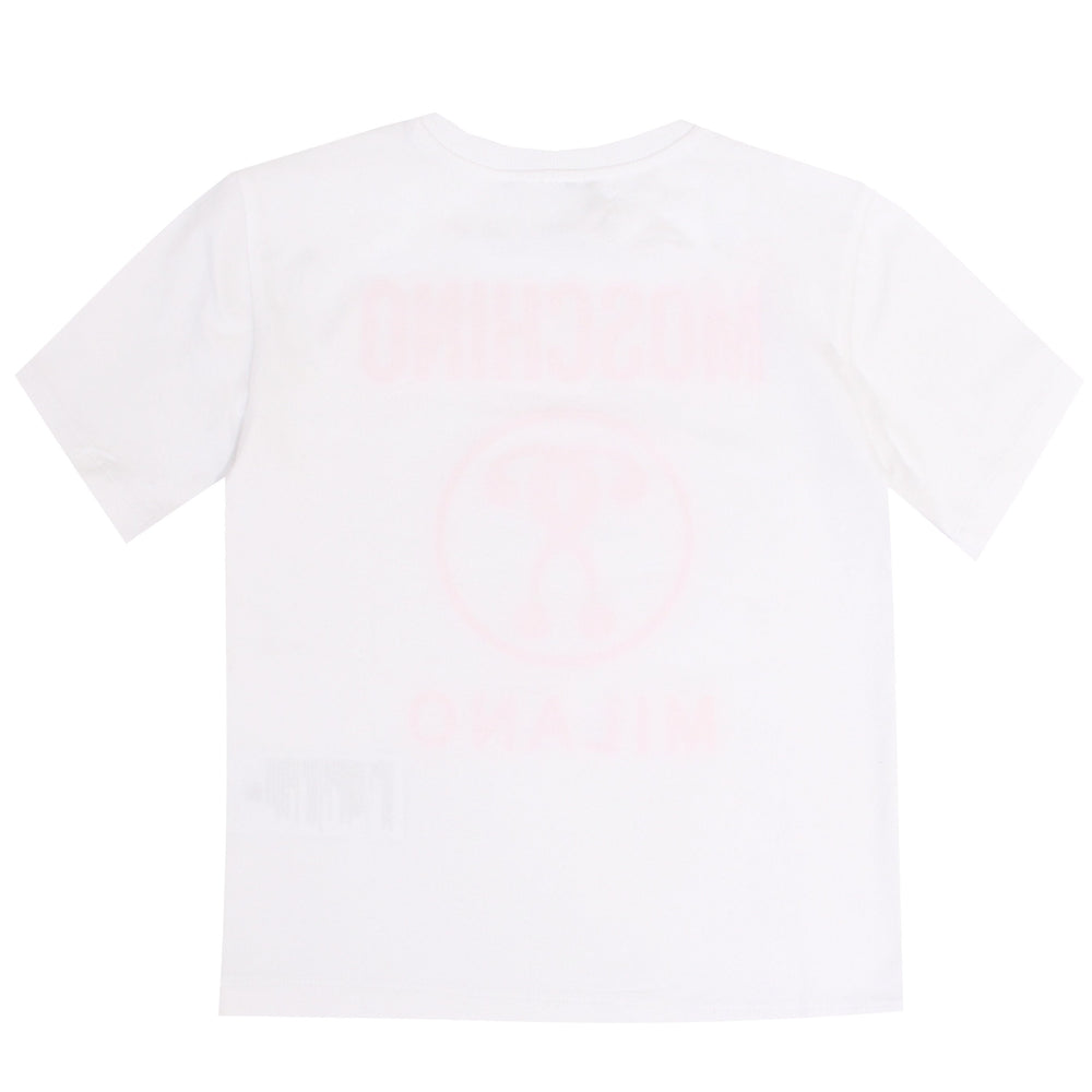 Kids SS Maxi Tee W/ 3D Logo - White