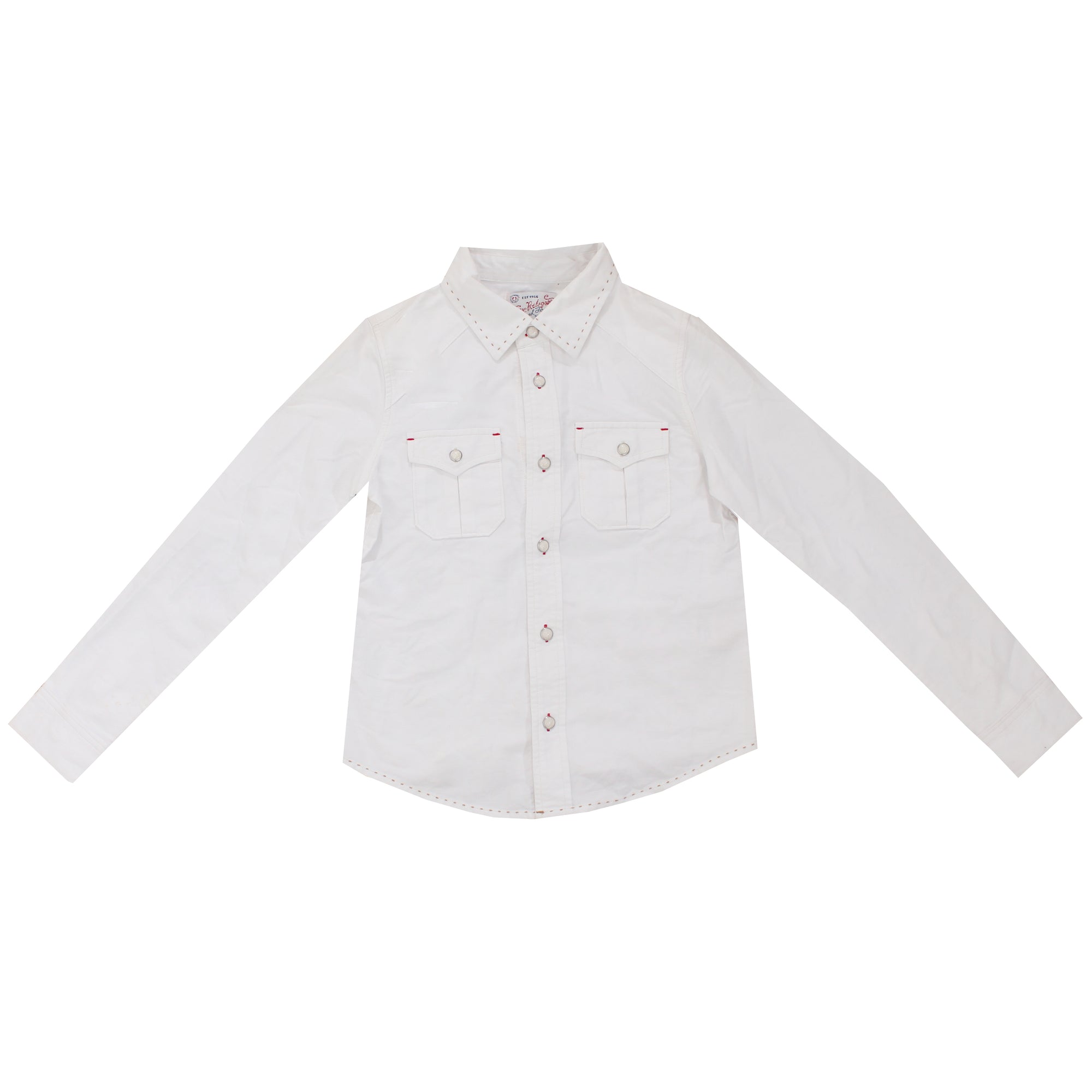 True Religion Boys Workwear Oxford Shirt-White