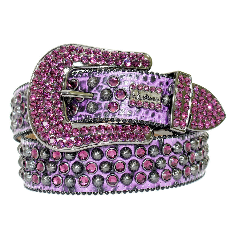 B.B Simon Belt-Purple