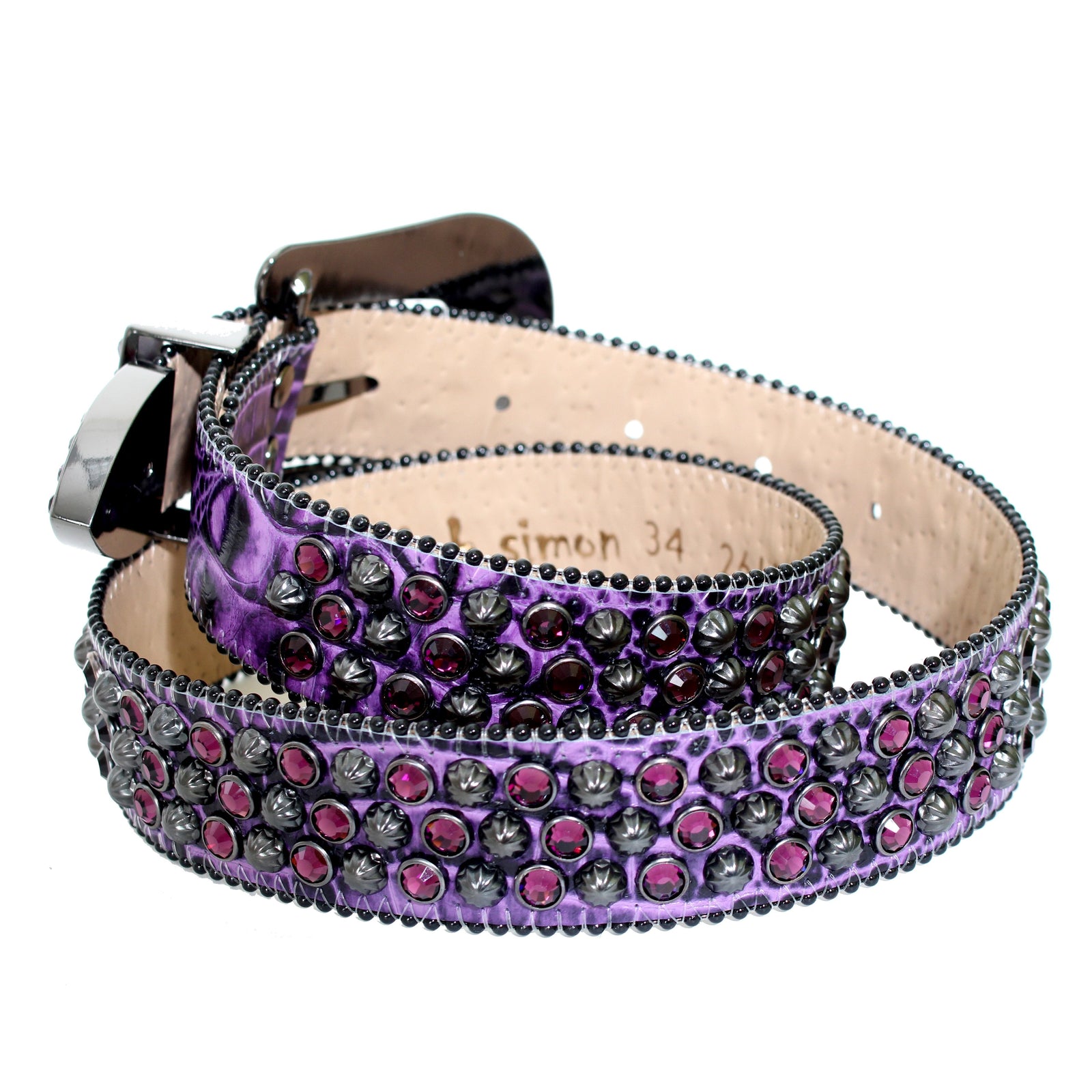 B.B Simon Belt-Purple