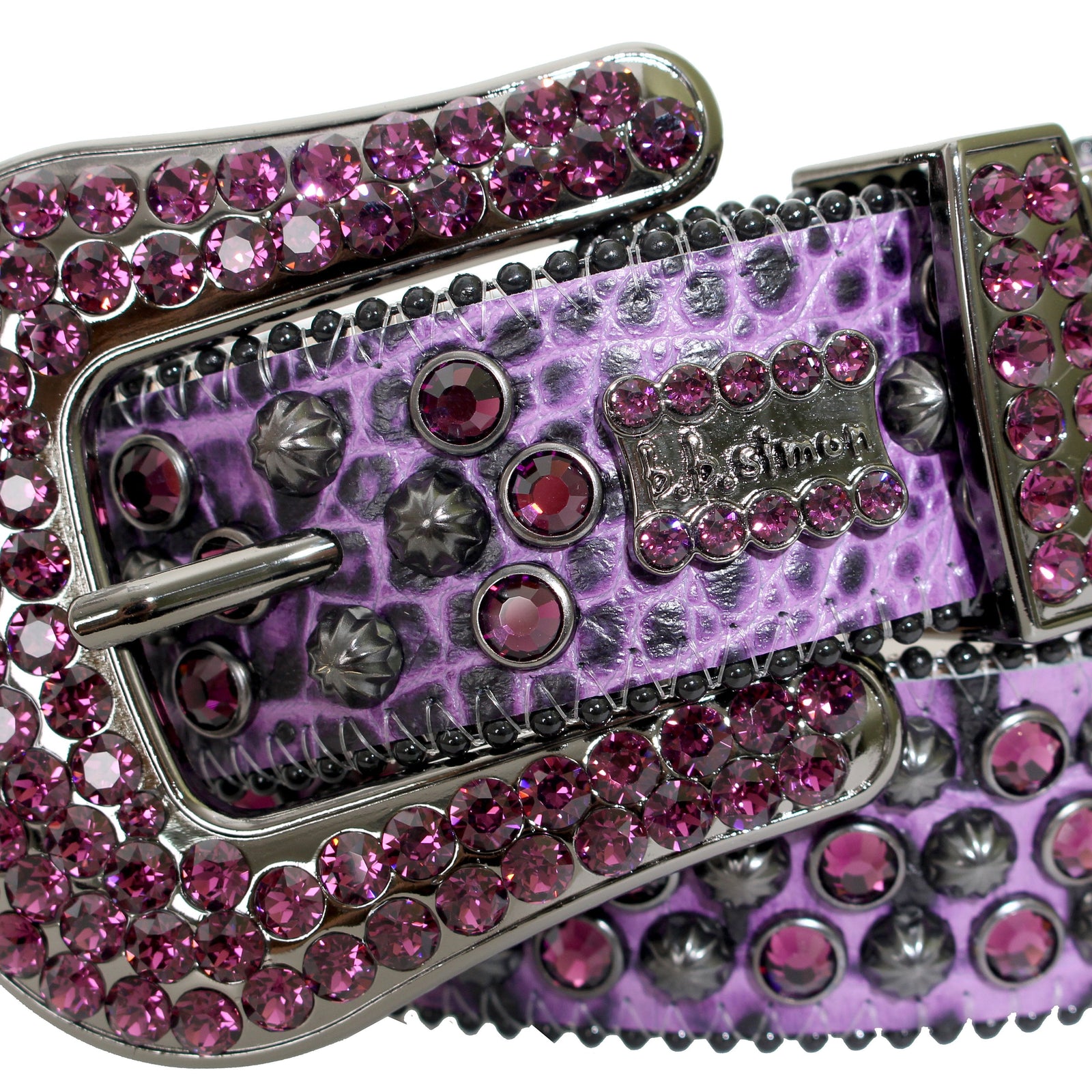 B.B Simon Belt-Purple