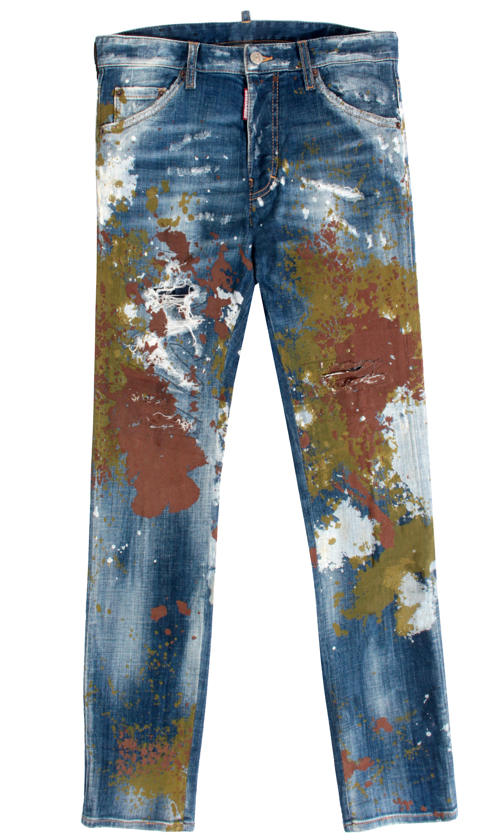 DSQUARED2 Paint Splatter Cool Guy denim in blue – view 1 of 2