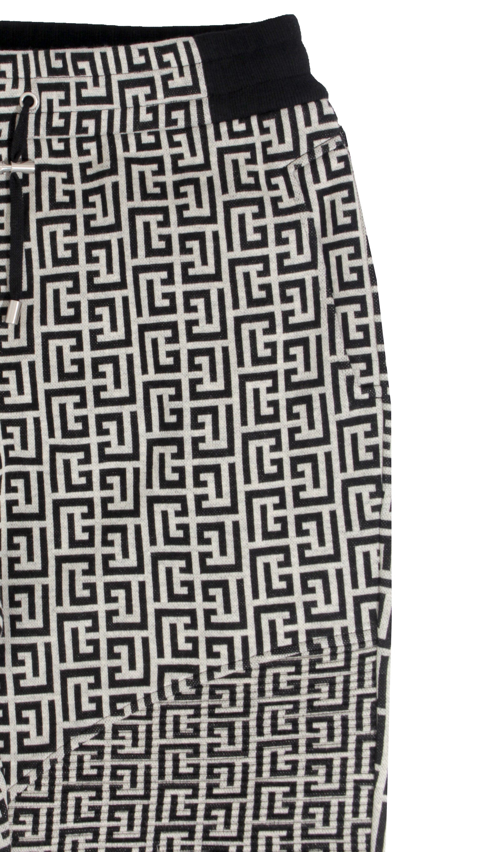 Printed Ribbed Bottoms - Grey
