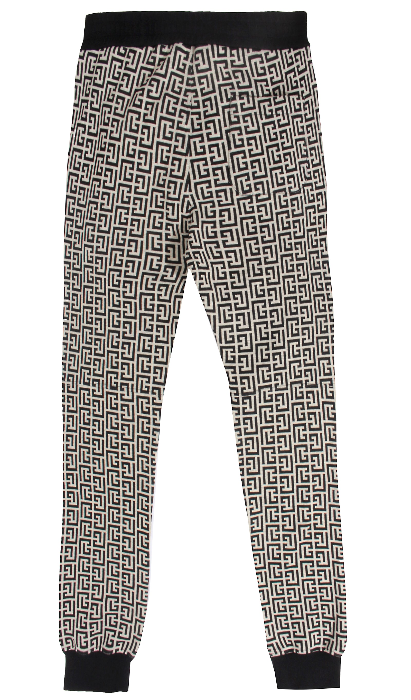 Printed Ribbed Bottoms - Grey