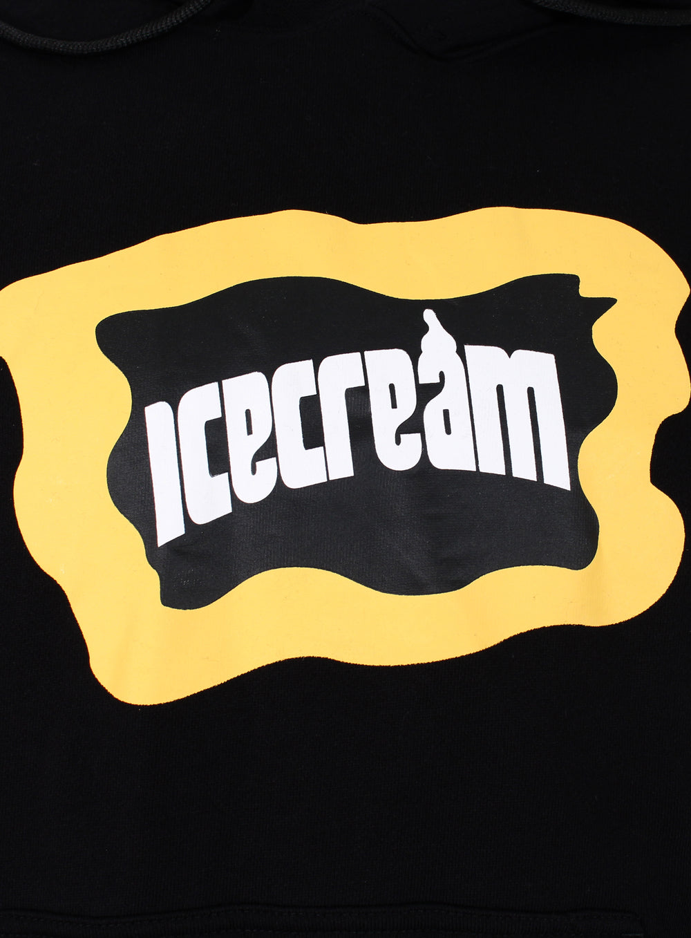 Icecream Flag Long Sleeve Hoodie in black – view 4 of 4