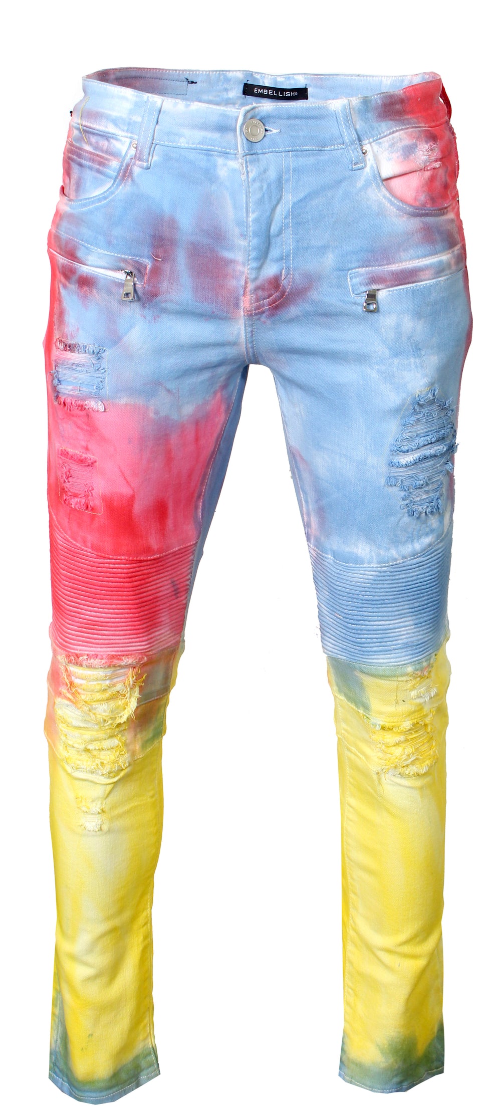 Embellish Men's Bazley Denim in bubble gum – view 3 of 4