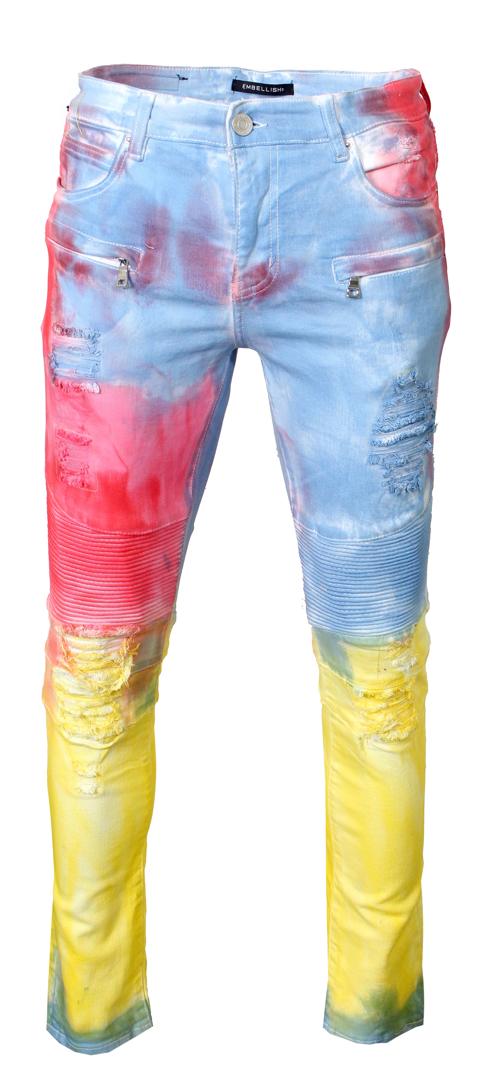 Embellish Men's Bazley Denim in bubble gum – view 3 of 4