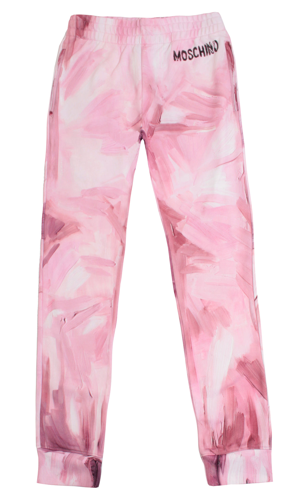 Moschino Painted Joggers in pink – view 1 of 3