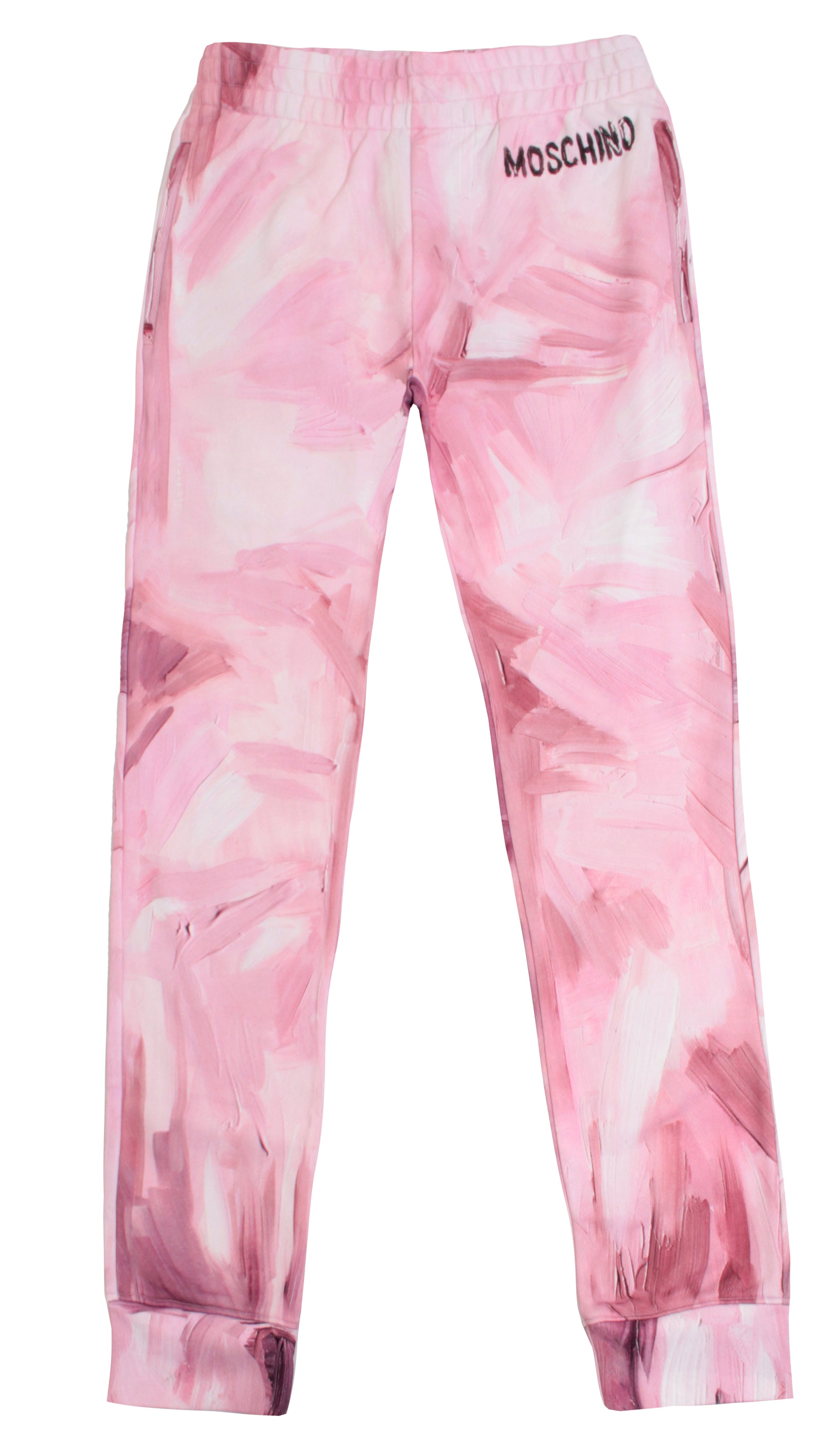 Moschino Painted Joggers - Pink
