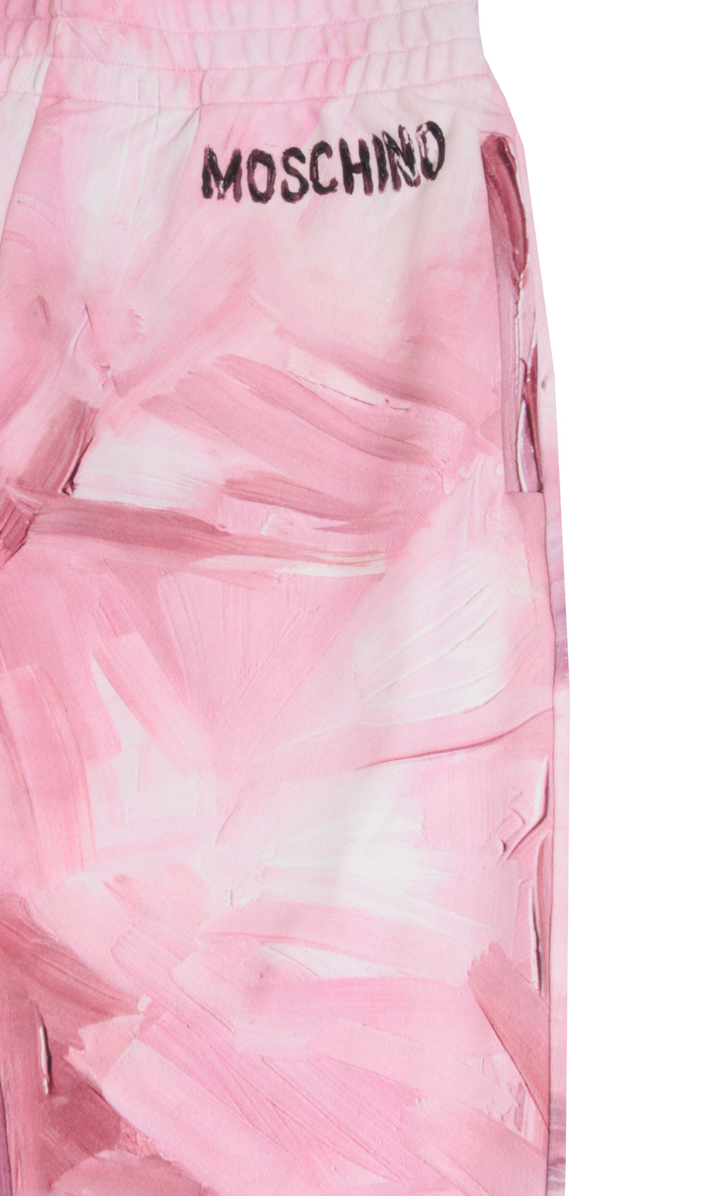 Moschino Painted Joggers in pink – view 2 of 3