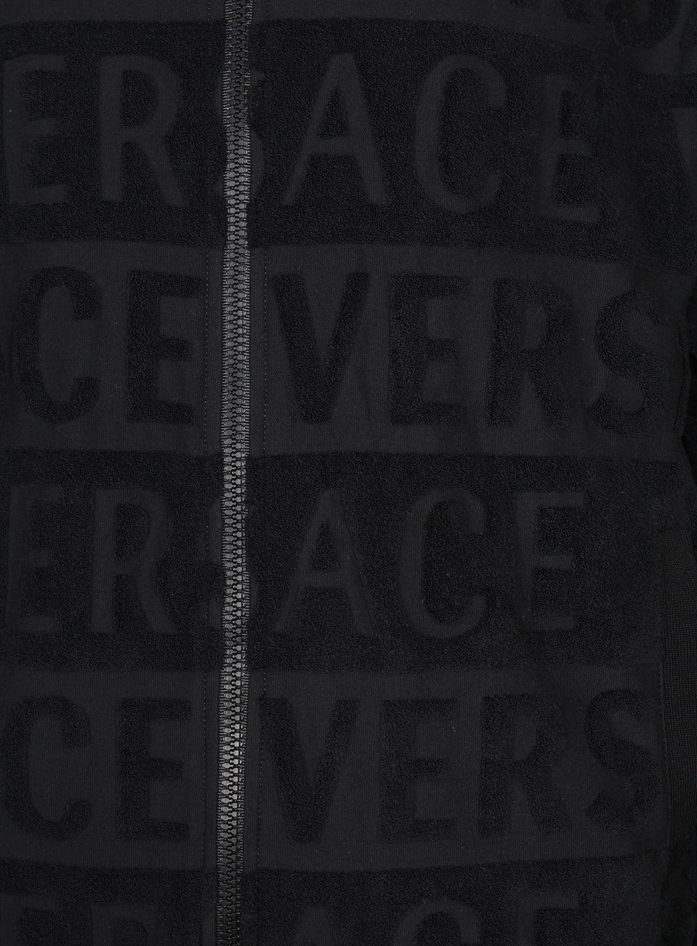Versace men's all over logo track jacket with white trim — alternate view 2
