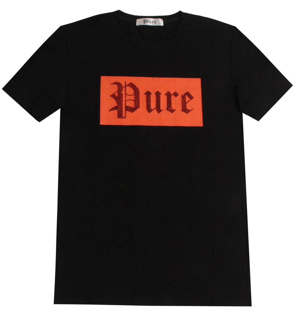 Pure Logo Tee with orange diamond logo – view 1 of 2