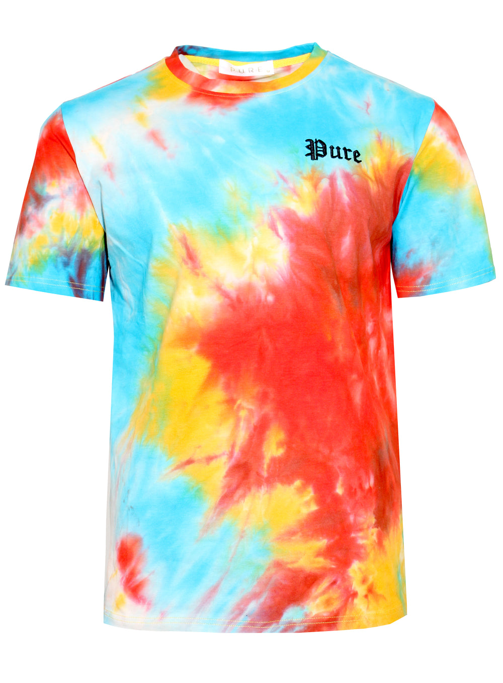 Men's Pure Tie Dye Tee Shirt in multi – view 1 of 5