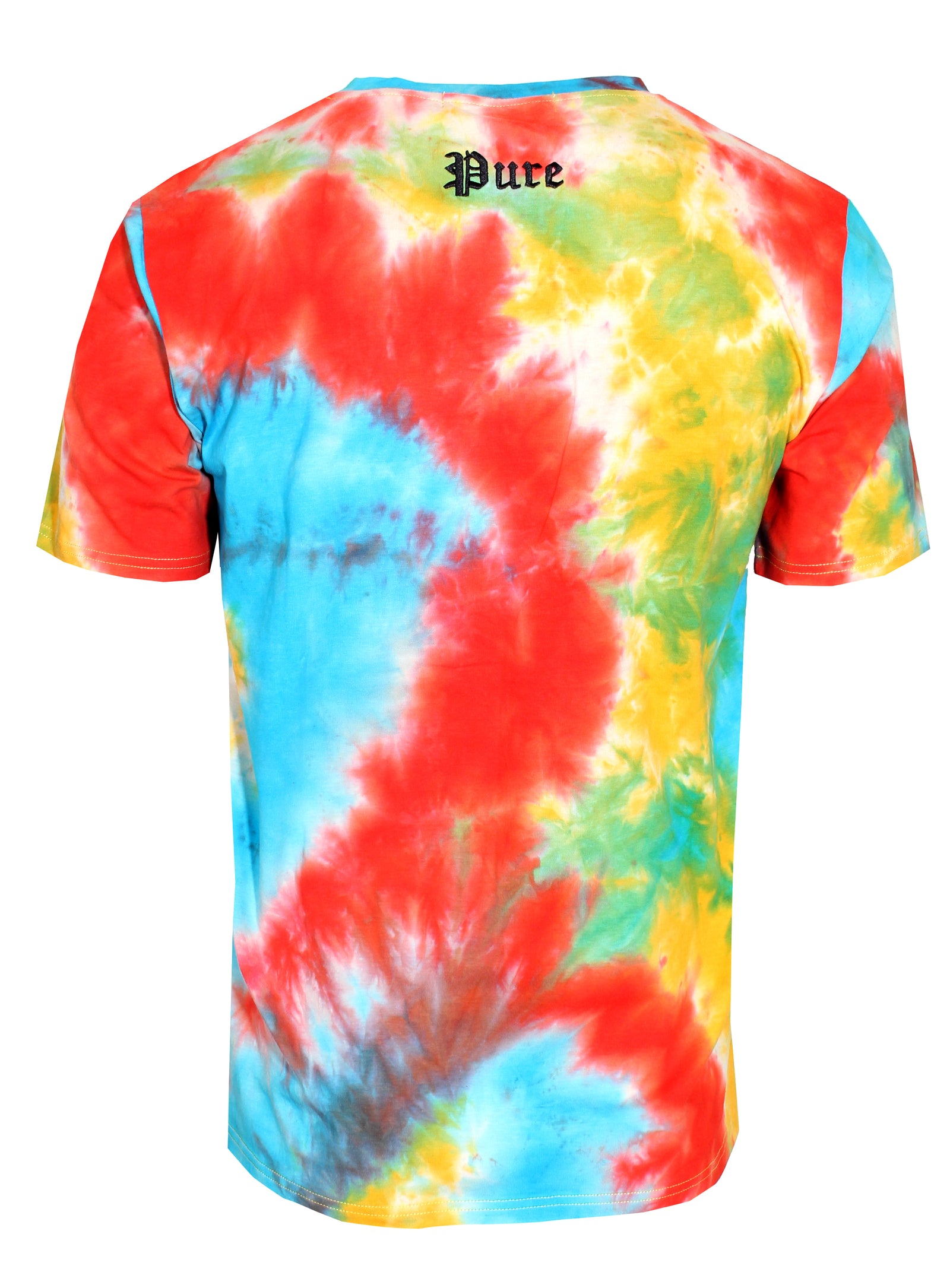 Men's Pure Tie Dye Tee Shirt in multi – view 4 of 5