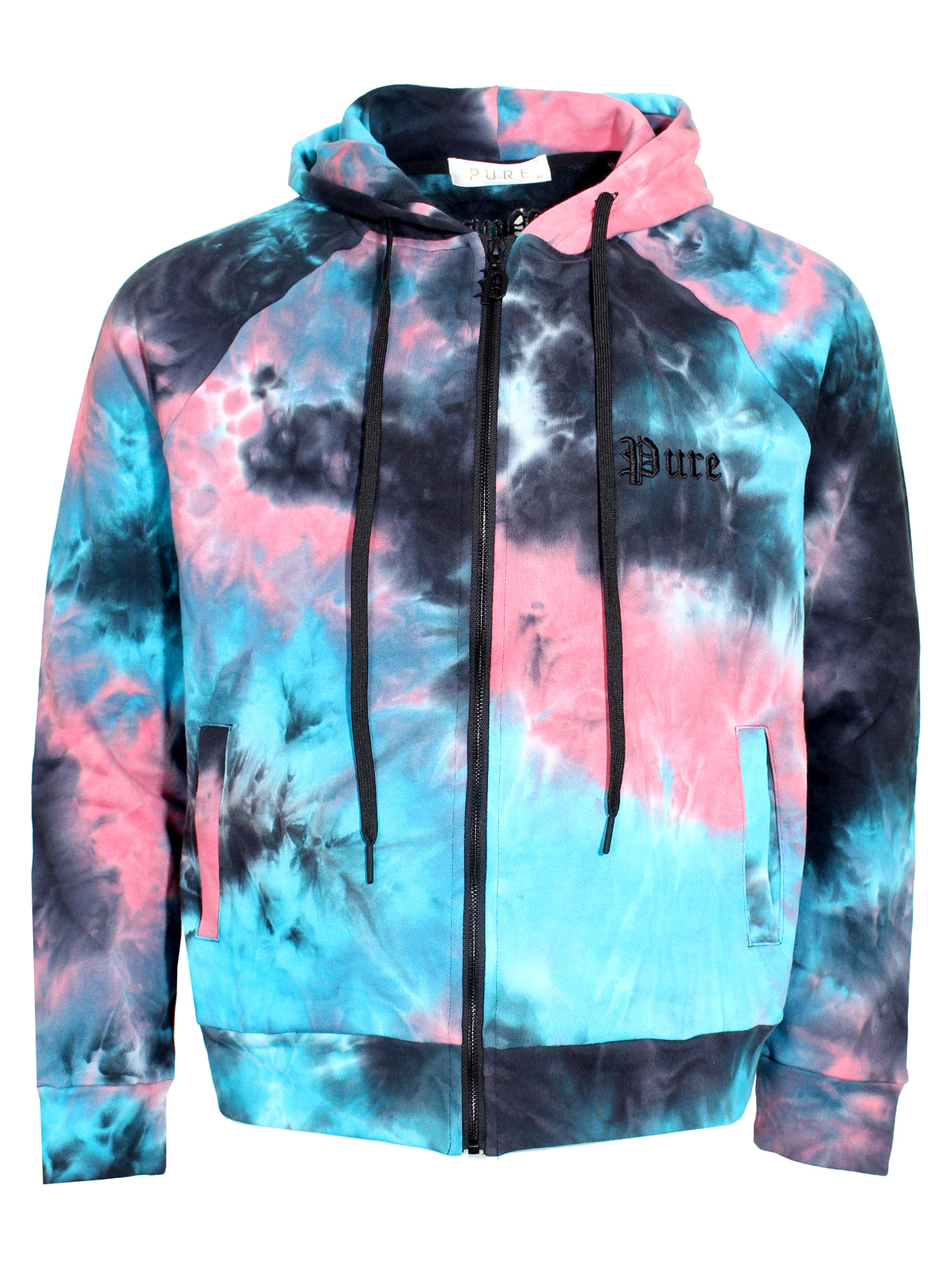 Men&#39;s Pure Tie Dye Jacket-Cotton Candy