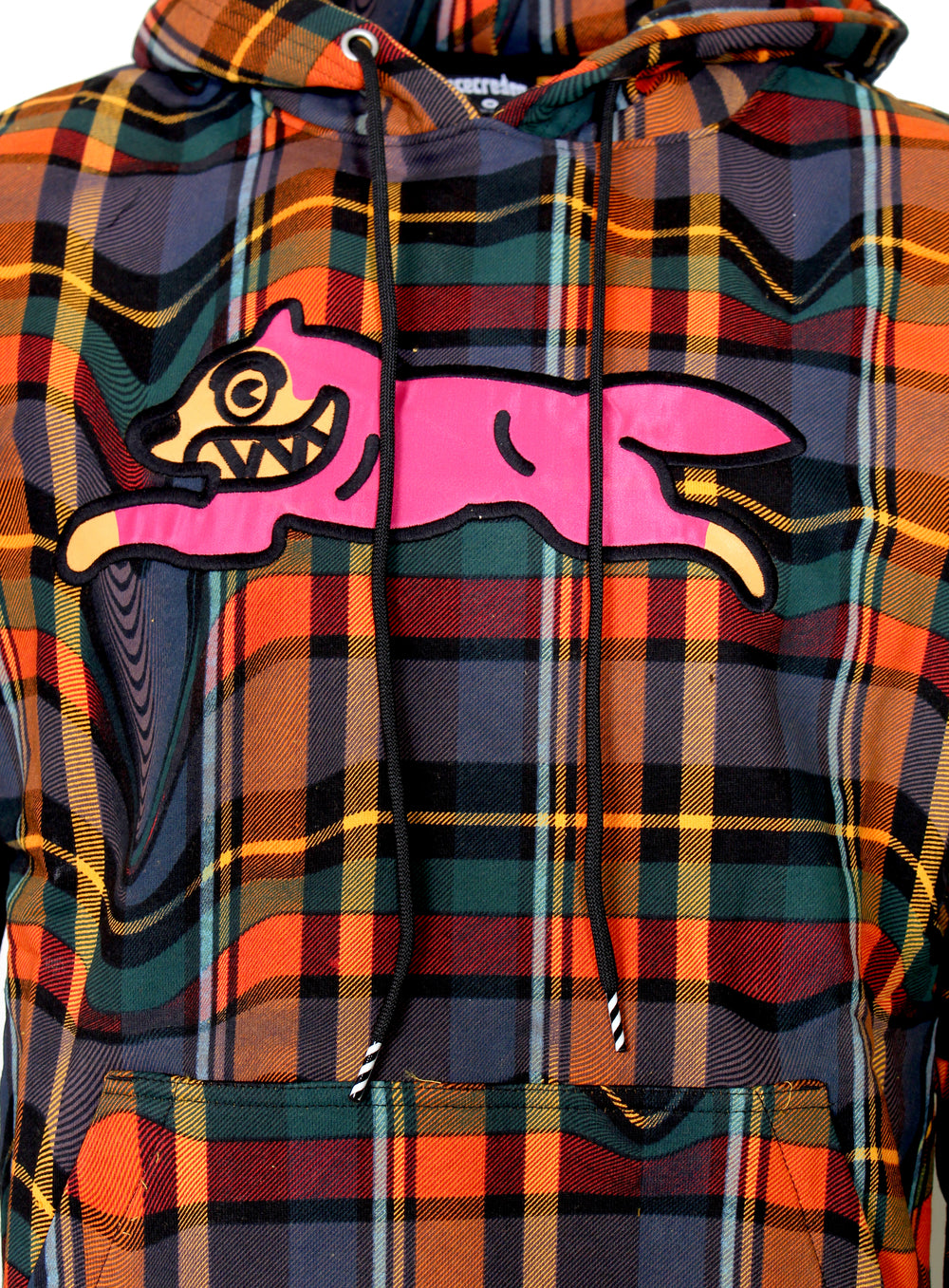 Icecream Staab Long Sleeve Hoodie in plaid – view 3 of 3
