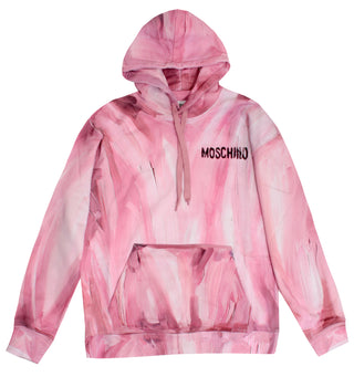 Moschino Marbled Pullover Hoodie - Pink - 50/L / PINK