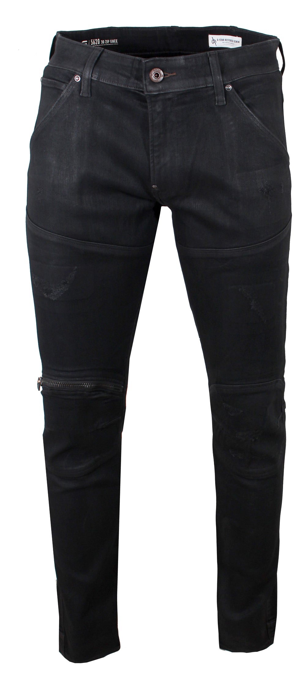 5620 3D Zip Knee Skinny Denim