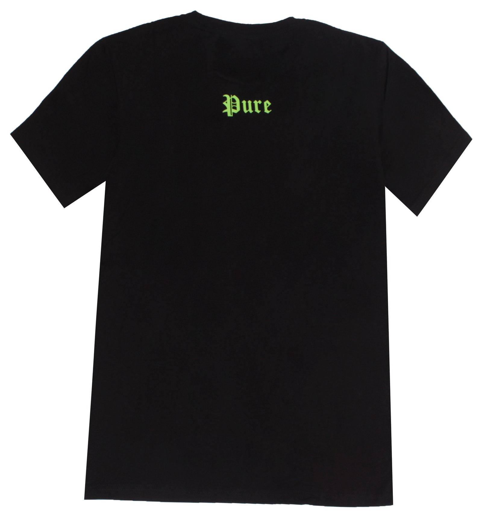 Pure Green Block Logo Tee in black – view 2 of 2