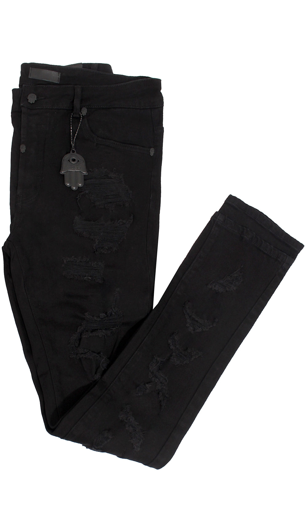 Men's Distressed Black Kash Denim in black – view 6 of 6