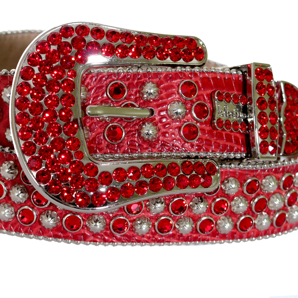 B.B. Simon Red and Silver Crystal Belt – view 3 of 4