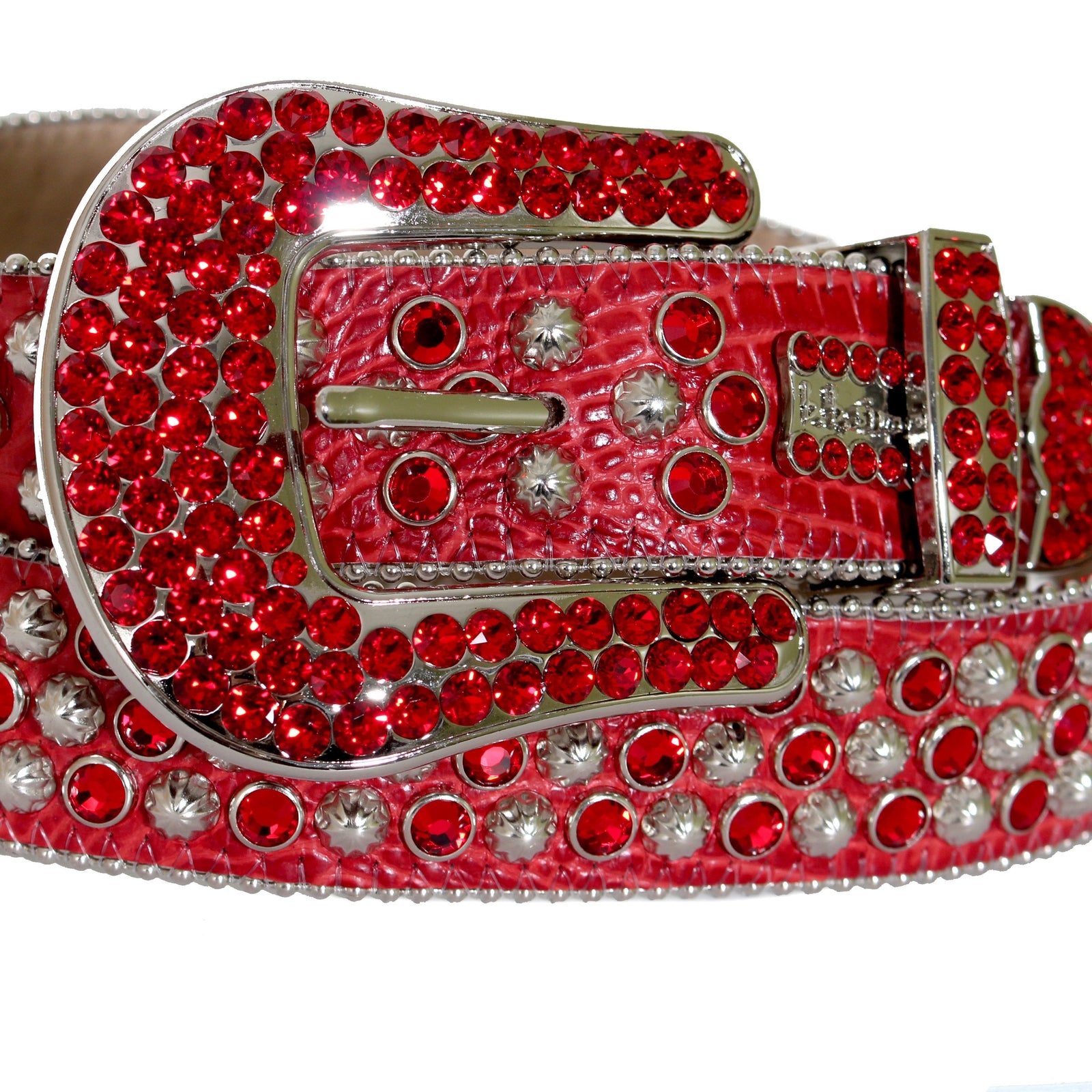 B.B. Simon Red and Silver Crystal Belt – view 3 of 4