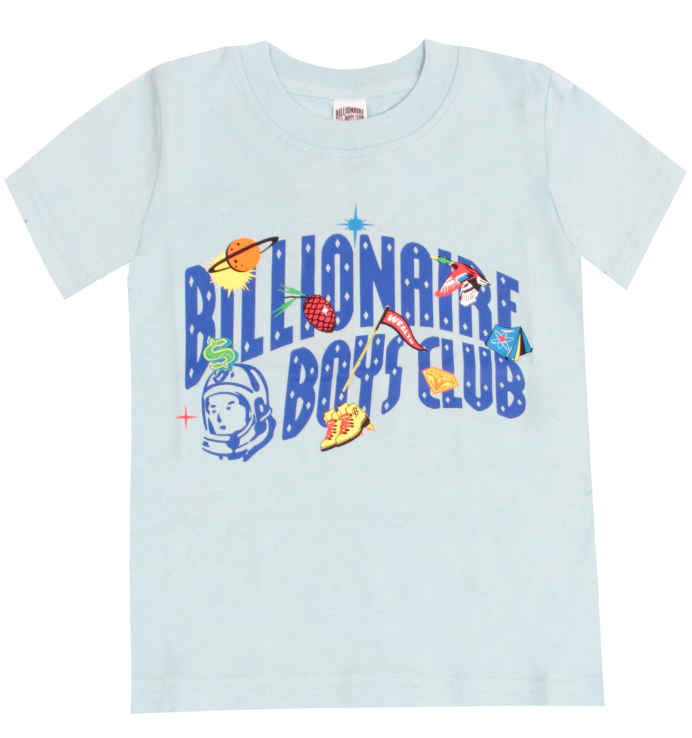 Kids BB Hiking SS Tee - Crystal Blue