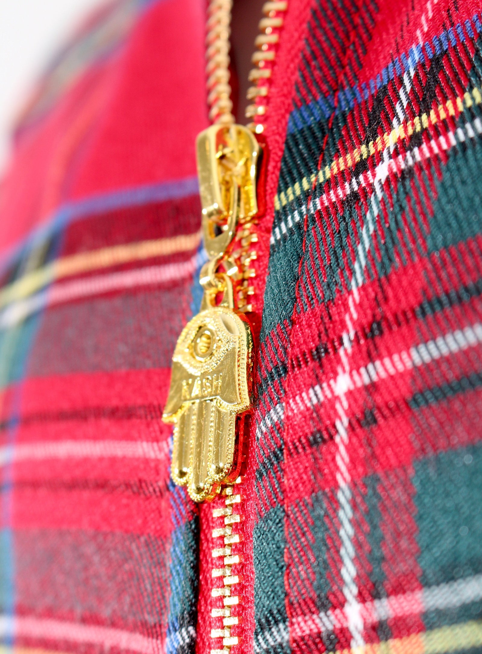 Red Plaid Track Jacket with Embroidered KASH – view 5 of 8