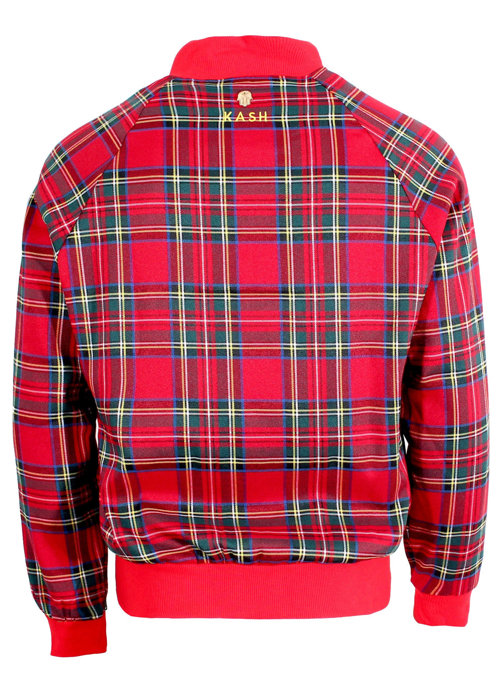Red Plaid Track Jacket with Embroidered KASH – view 7 of 8