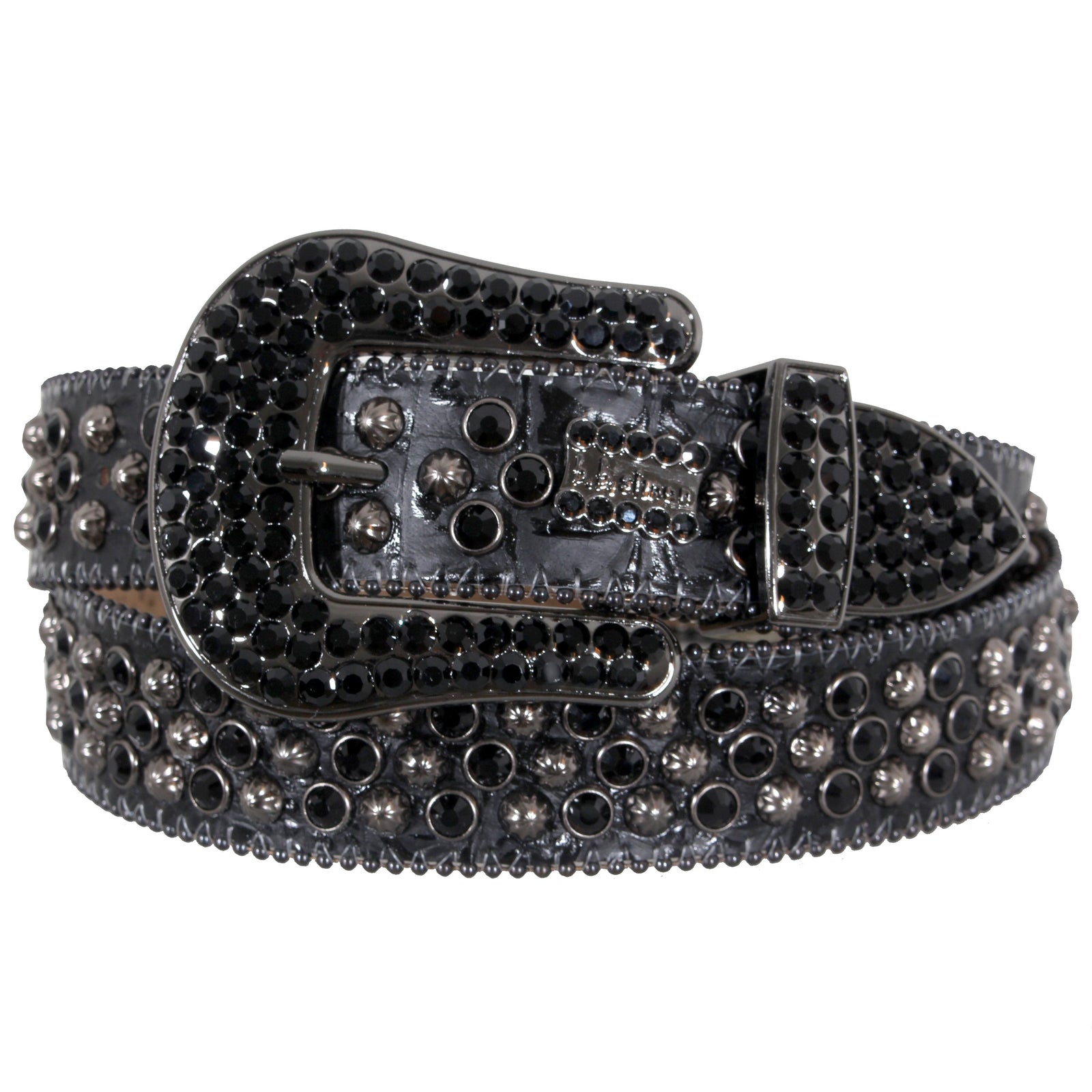 Black Belt with Black Crystals