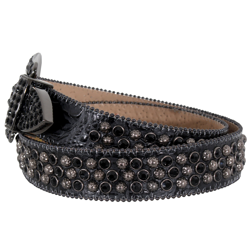 Black Belt with Black Crystals