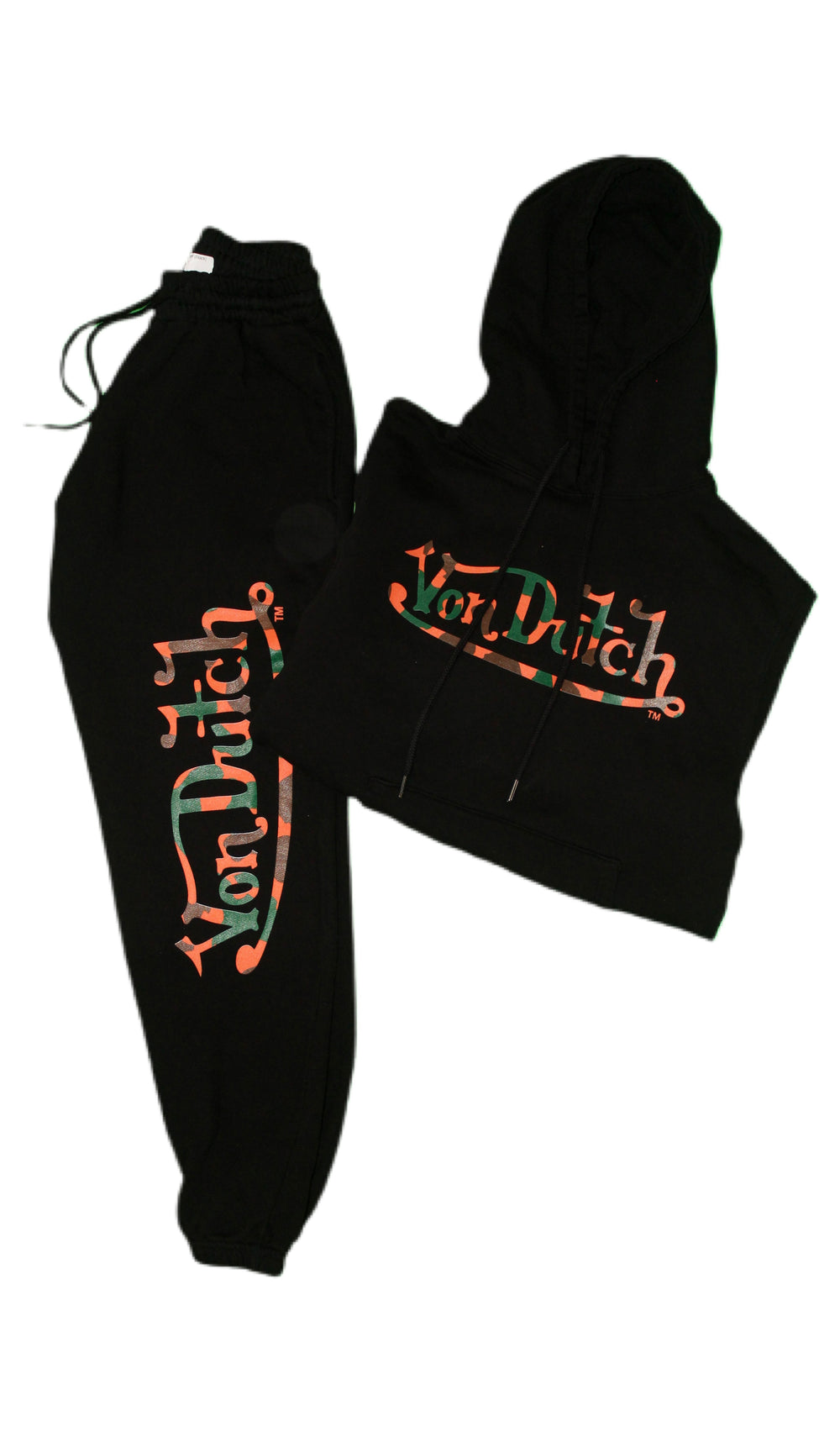 Von Dutch Camo Logo Jogger in black – view 1 of 2
