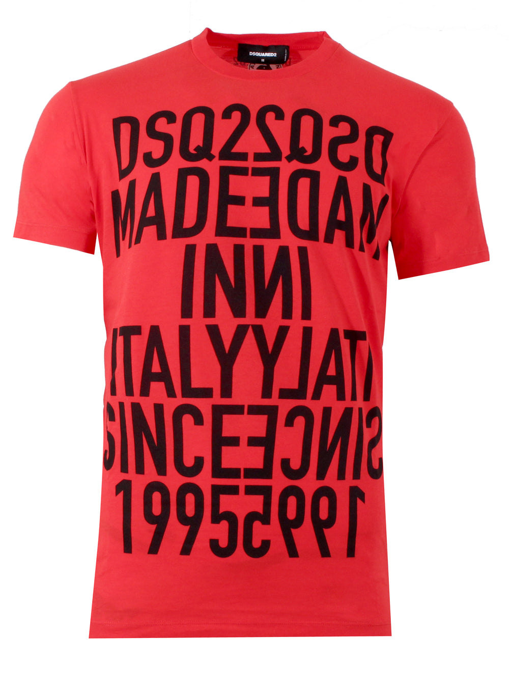 DSQUARED2 Short Sleeve Logo Tee in red – view 1 of 2