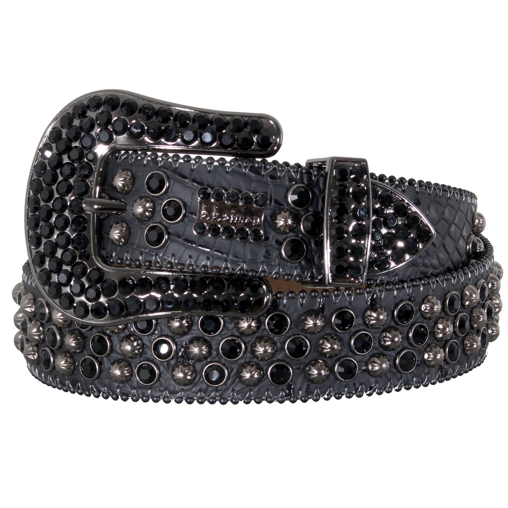 B.B. Simon Belt with Black Crystals in black – view 1 of 1