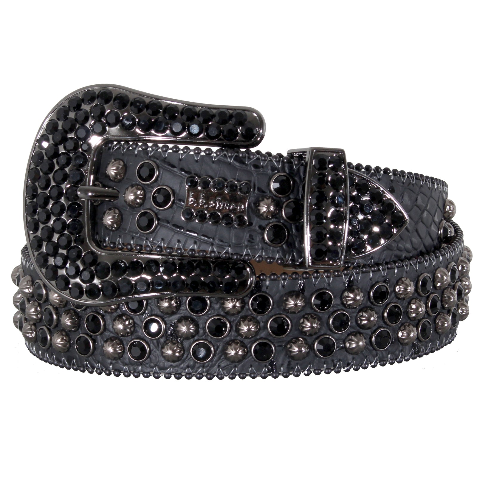 B.B. Simon Belt with Black Crystals in black – view 1 of 1