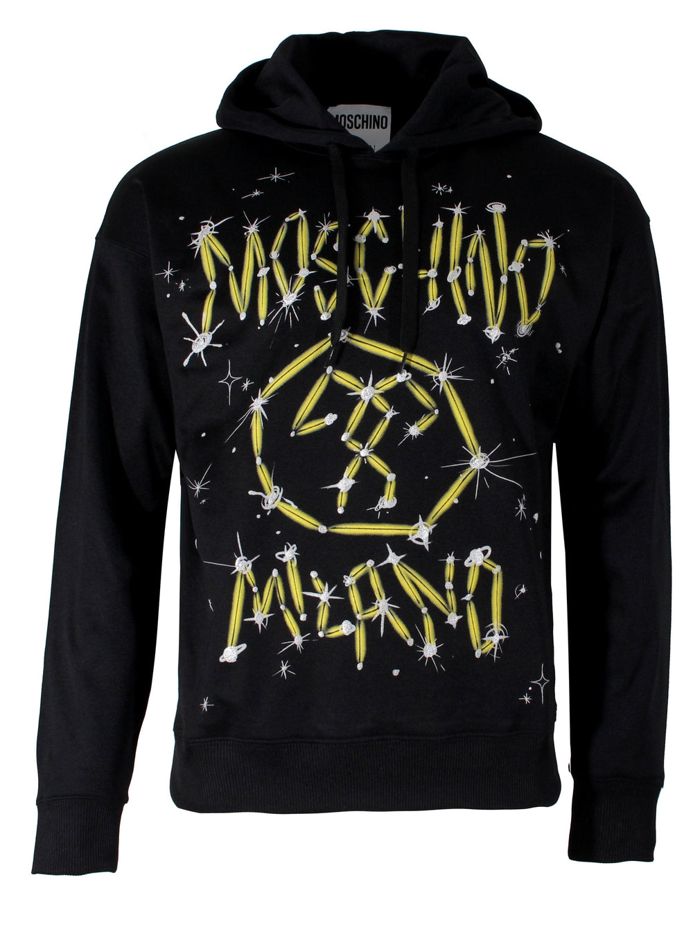 Moschino Graphic Pullover Hoodie in black – view 1 of 3