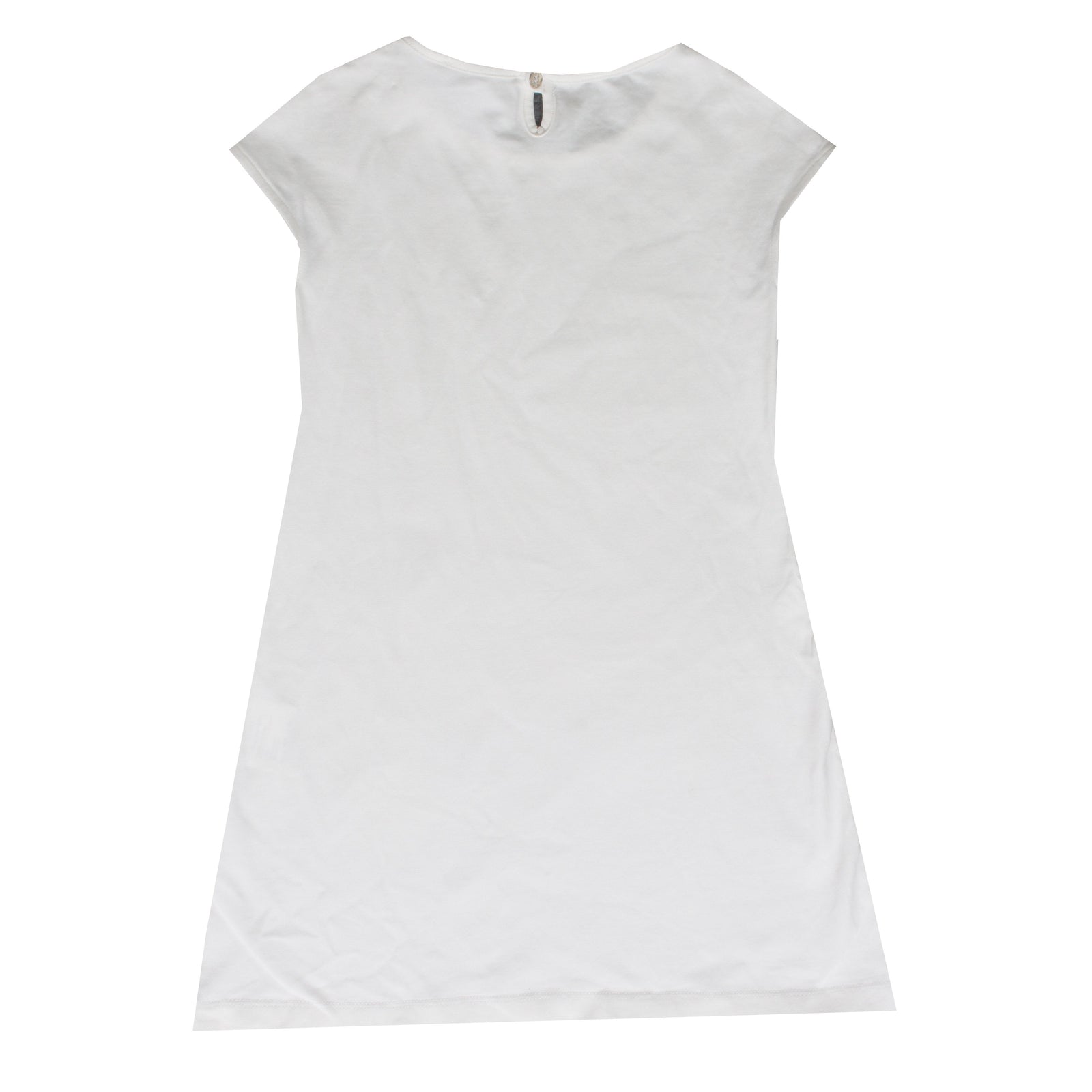 Young Versace Girls Cap Sleeve Embellished Dress in white – view 2 of 3