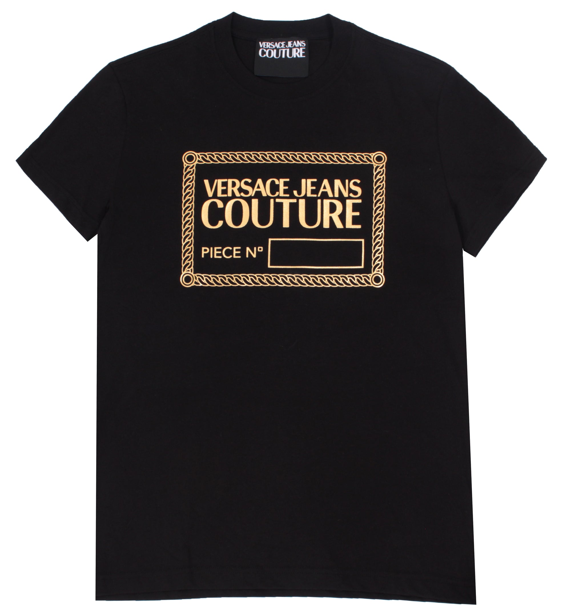 Versace Jeans Couture Logo Tee - Black & Gold