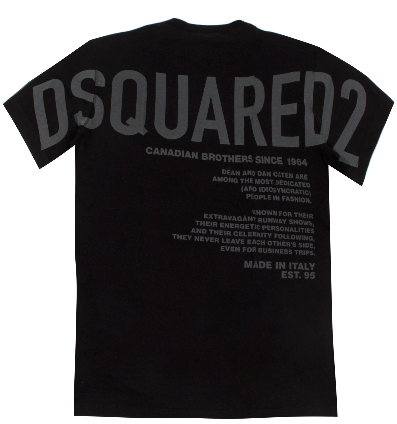DSQUARED2 Megaleaf Cool Tee in black – view 2 of 2