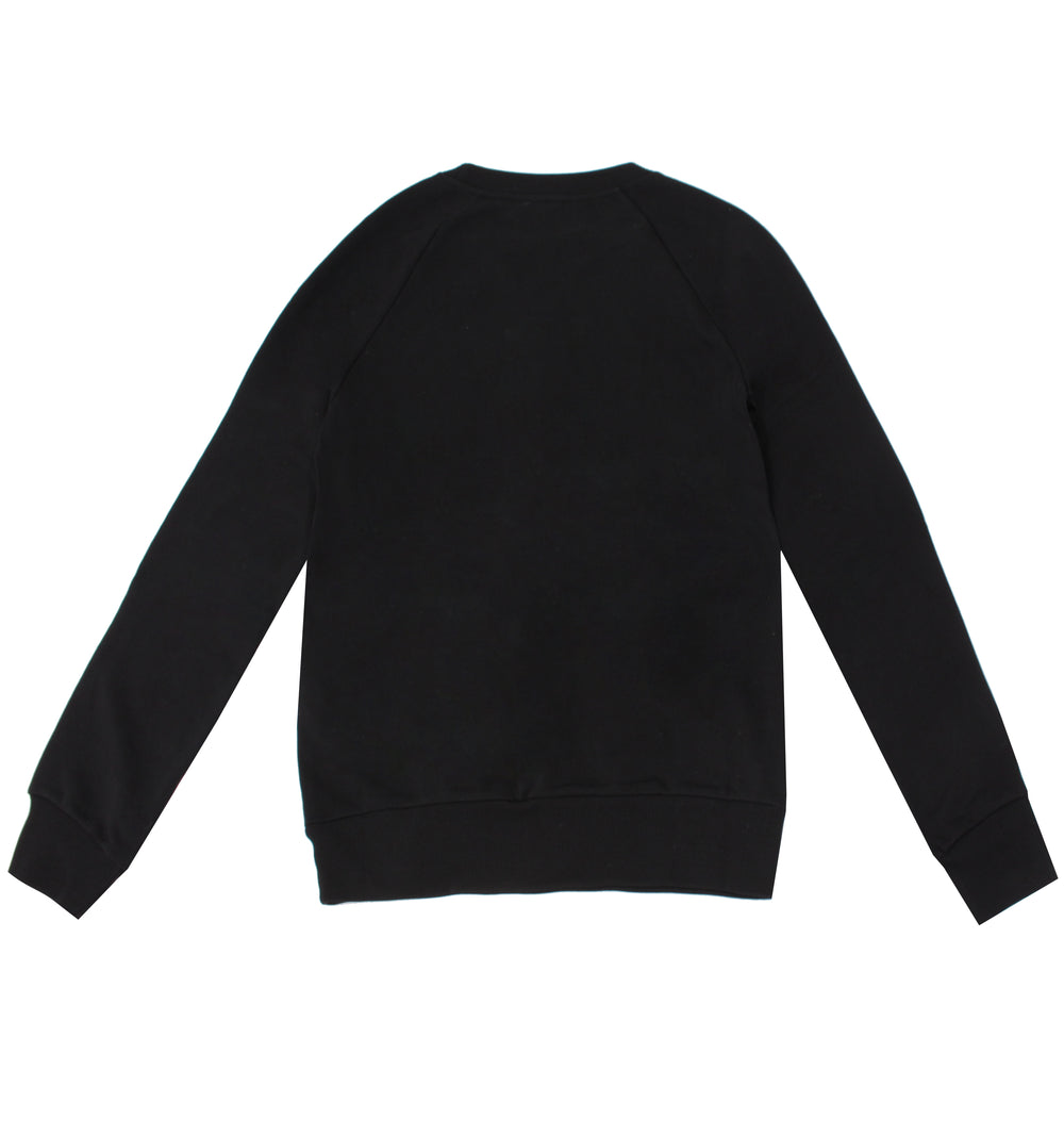 Balmain Foil Printed Sweatshirt - Black & Gold