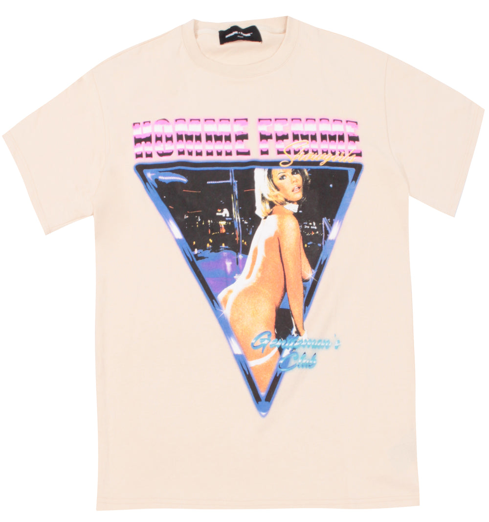 Showgirls Tee Cream and Pink