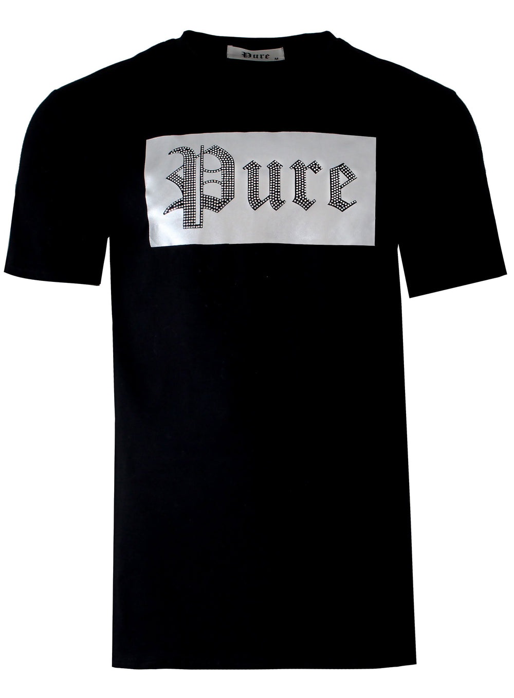 Logo Tee with Diamond Pure Logo in black/silver – view 1 of 4