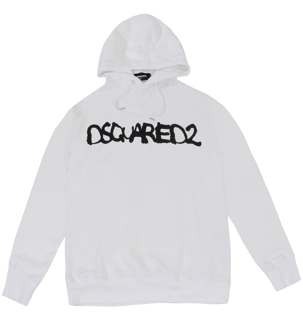 Dsquared2 Logo Hoodie - White & Black – view 1 of 4