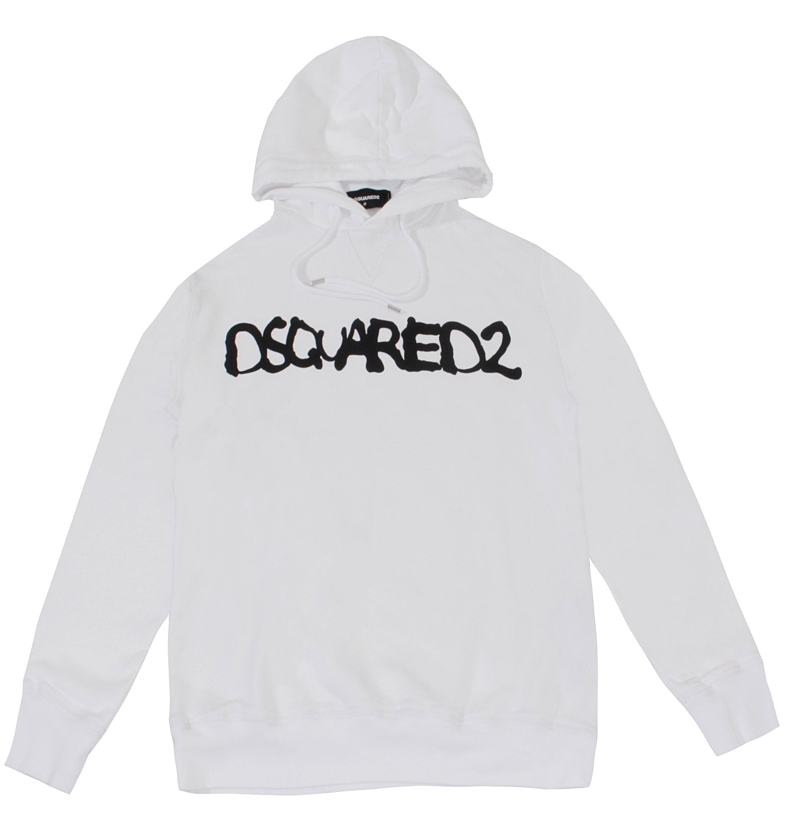 Dsquared2 Logo Hoodie - White & Black