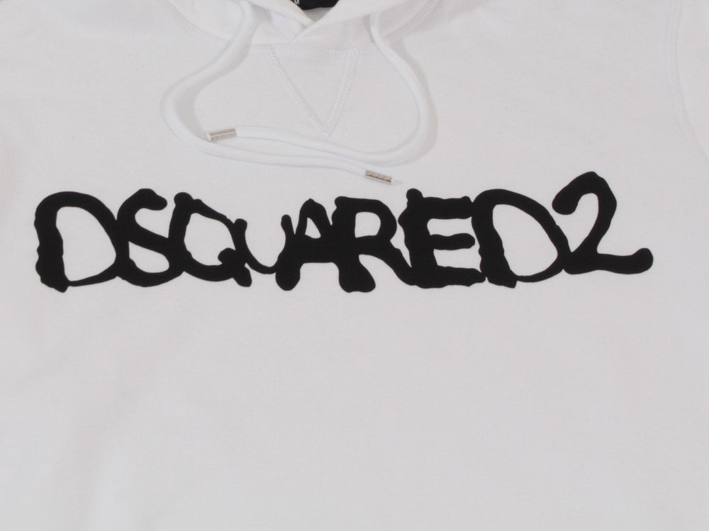 Dsquared2 Logo Hoodie - White & Black – view 2 of 4