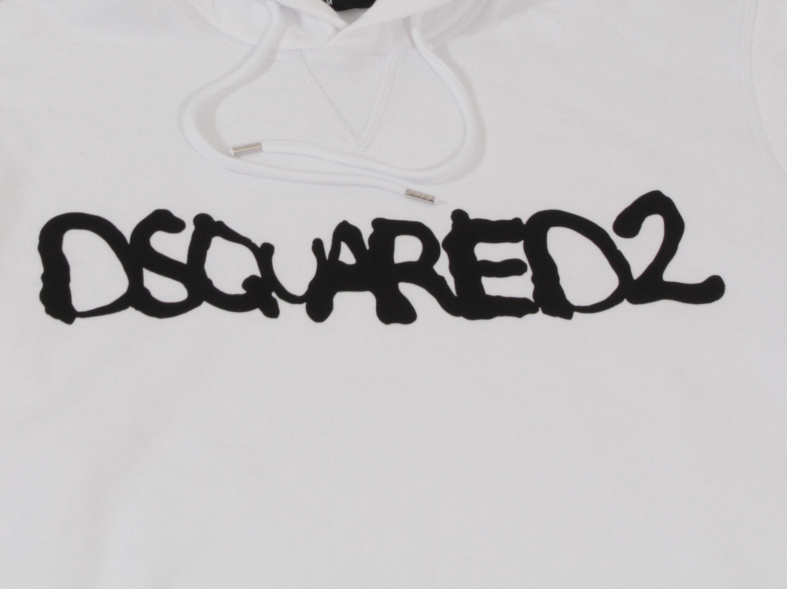 Dsquared2 Logo Hoodie - White & Black – view 2 of 4