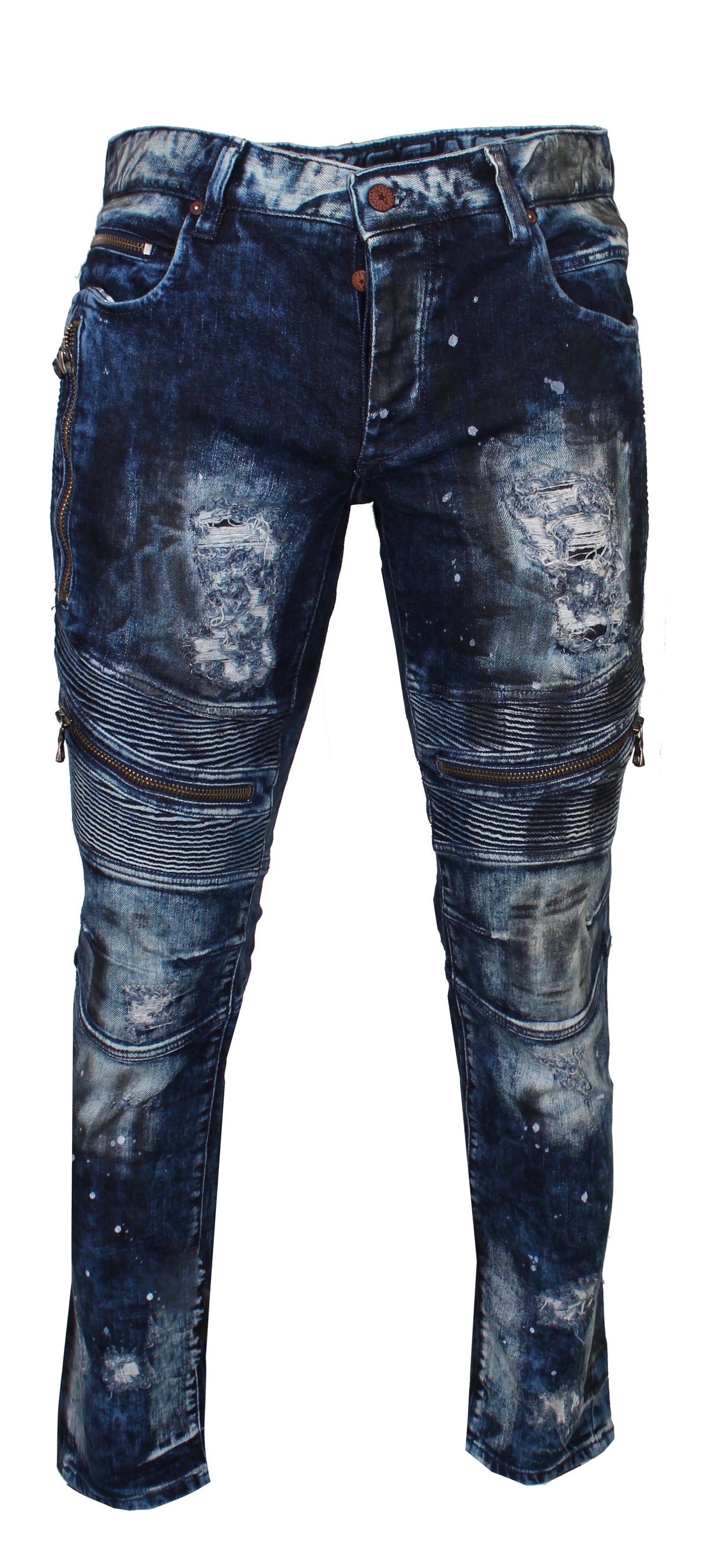 Rockstar Xavier Biker Denim in black
