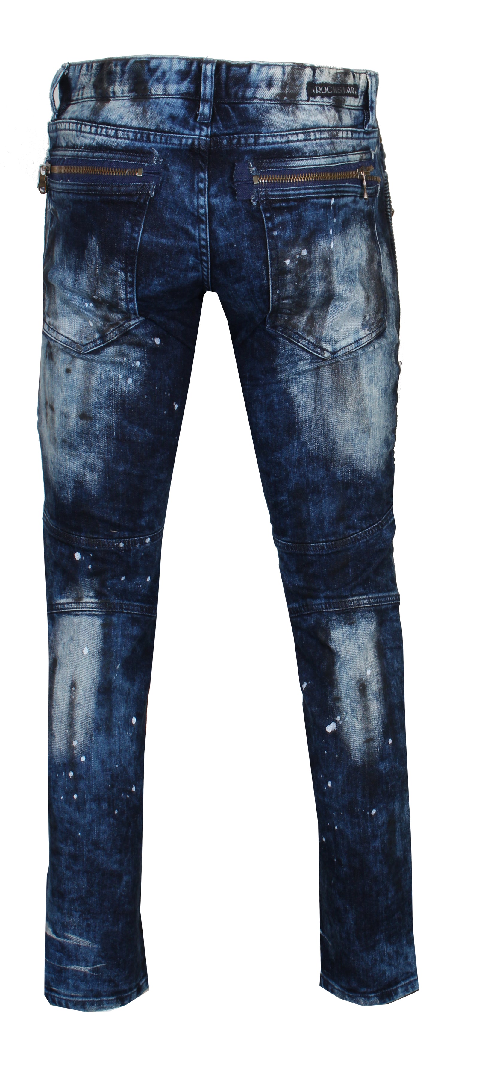 Rockstar Xavier Biker Denim in black — alternate view 2