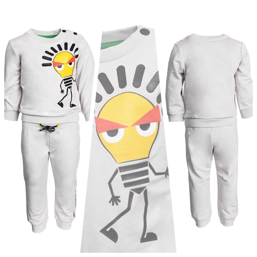 Baby Lightbulb Graphic Joggers (GREY)