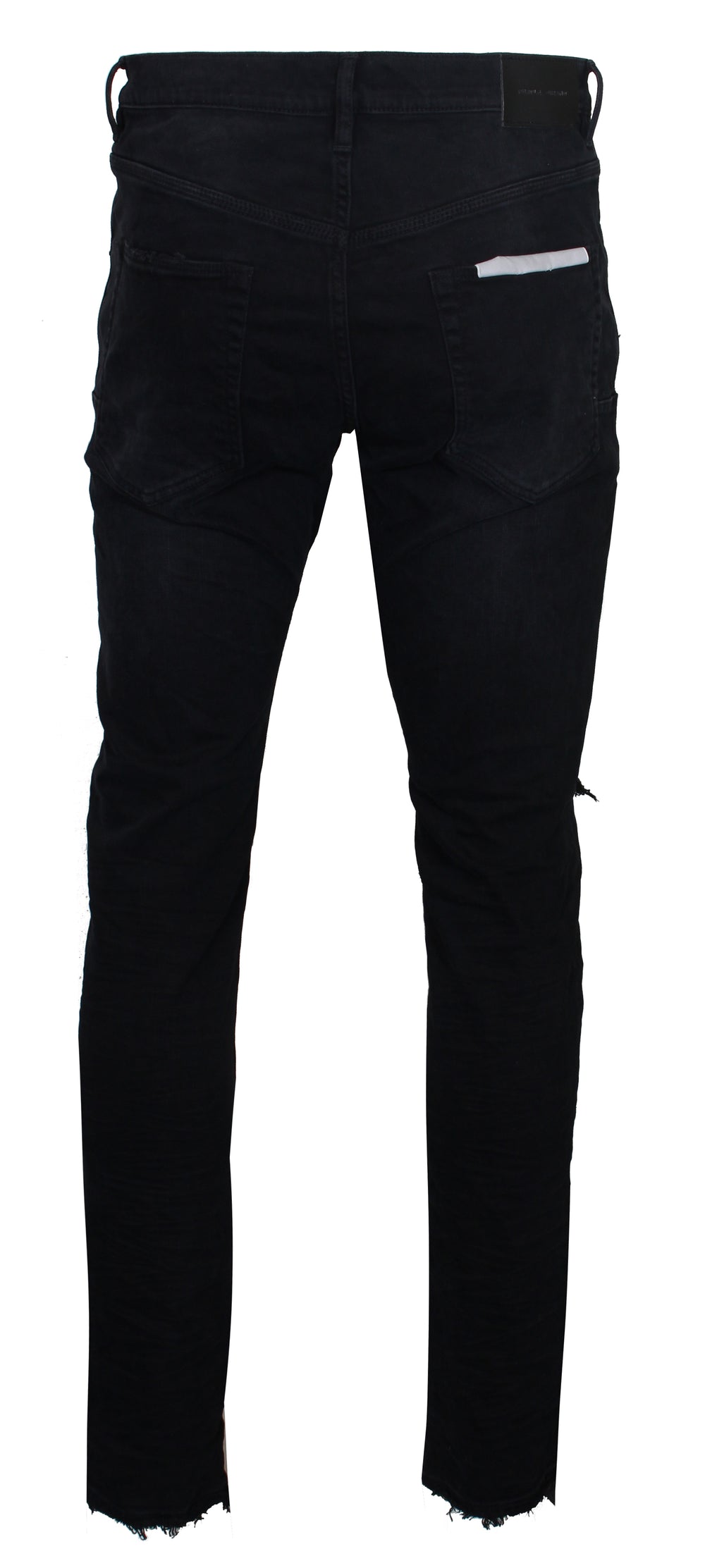 Purple Brand P002 Dropped Fit Mid Rise Tapered Jeans in black – view 3 of 3